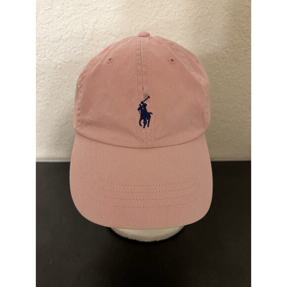 Polo Ralph Lauren Unisex Pink Twill Ball Cap Adjustable Strap  O/S - Picture 1 of 7